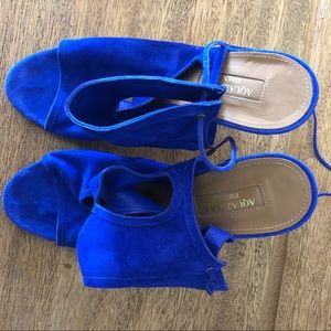 Aquazurra Cobalt Blue Lacey Heals